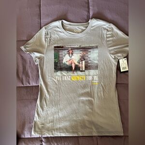 Schitt’s Creek Alexis Rose Love That Journey For Me Tee Shirt Gray Small NWT